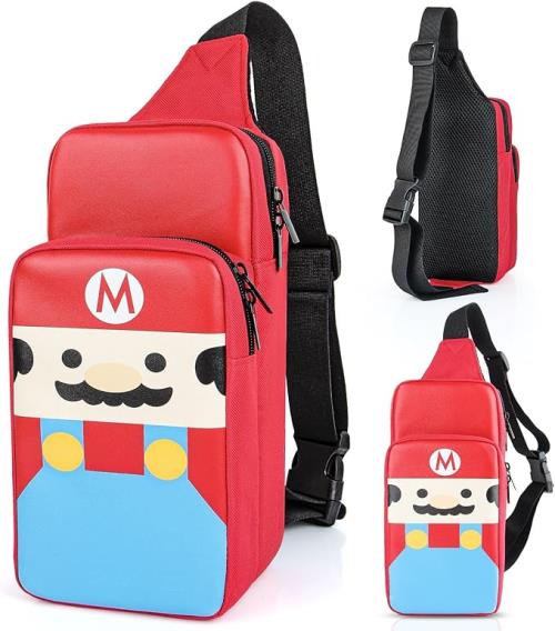 Travel Crossbody Bag for Switch / Switch OLED (Red)