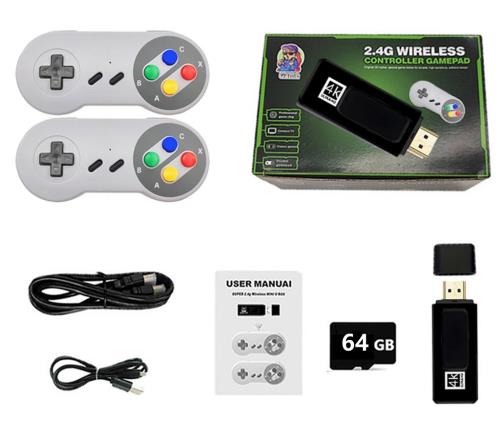 K7 Game Stick Dual Core Full HD With 10000 Game In 1 (64GB)